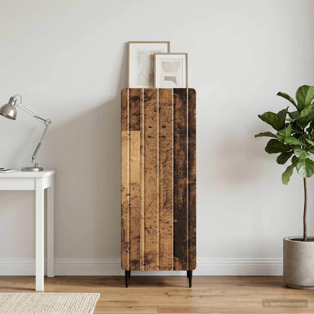 vidaXL Bufet Lemn vechi 34,5 x 33 x 92 cm Lemn prelucrat