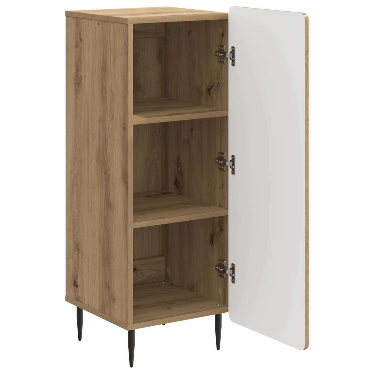 Sideboard 34,5 x 33 x 92 cm Konstrueret træ - Billede 5