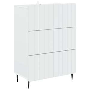 Predalna omara Bela 66 x 34,5 x 92 cm Inženirski les