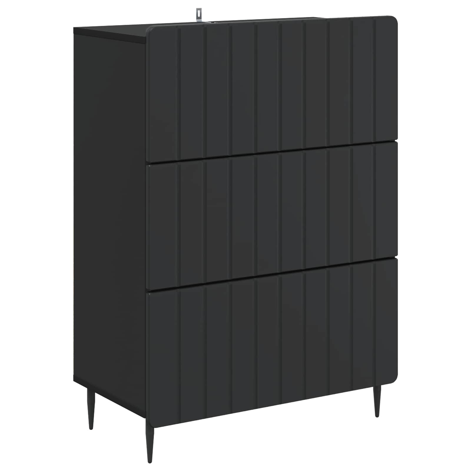 Laatikkokaappi Musta 66 x 34,5 x 92 cm Tekninen puu