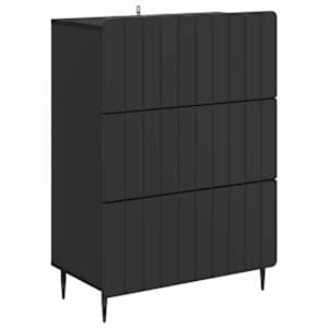 Skříň se zásuvkami Černá 66 x 34,5 x 92 cm Kompozitní dřevo - obrázek 2