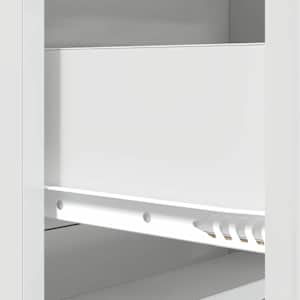 Skříň se zásuvkami Bílá s vysokým leskem 66 x 34,5 x 92 cm - obrázek 10