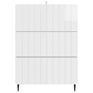 Skříň se zásuvkami Bílá s vysokým leskem 66 x 34,5 x 92 cm - obrázek 6