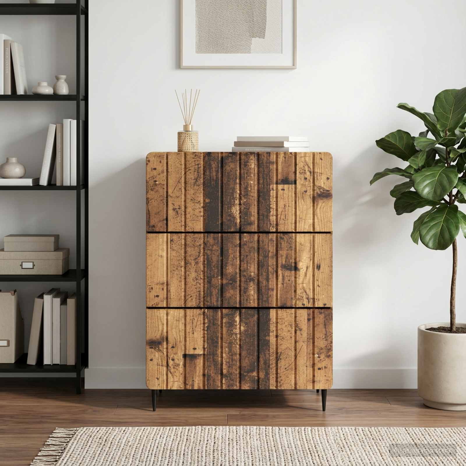 Laatikkokaappi Vanha puu 66 x 34,5 x 92 cm Tekninen puu