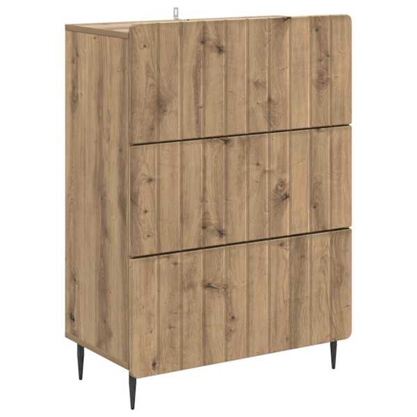 vidaXL Sahtlib&uuml;roo 66 x 34,5 x 92 cm Tehispuit Artisan tamm