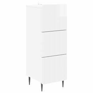 Skříň se zásuvkami Bílá s vysokým leskem 33 x 34,5 x 92 cm - obrázek 1