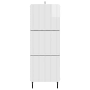 Skříň se zásuvkami Bílá s vysokým leskem 33 x 34,5 x 92 cm - obrázek 4