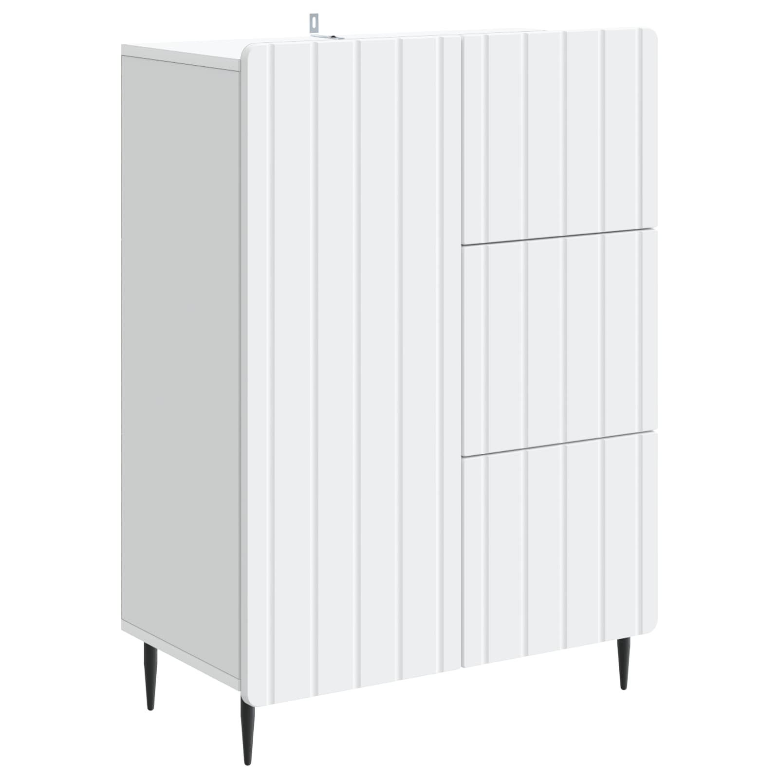 vidaXL Bufet cu sertar Alb 66 x 34,5 x 91,5 cm Lemn prelucrat