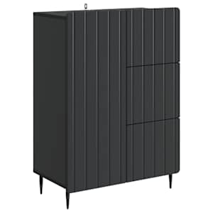 Servírovací skříň Černá 66 x 34,5 x 91,5 cm Kompozitní dřevo - obrázek 2