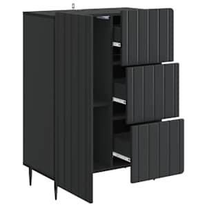 Servírovací skříň Černá 66 x 34,5 x 91,5 cm Kompozitní dřevo - obrázek 5