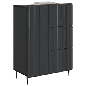 Servírovací skříň Černá 66 x 34,5 x 91,5 cm Kompozitní dřevo - obrázek 3