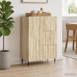 Servírovací skříň se zásuvkou Dub sonoma 66 x 34,5 x 91,5 cm - obrázek 1