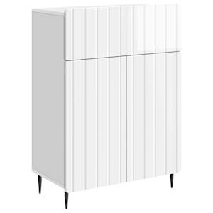 Servírovací skříň Bílá s vysokým leskem 66 x 34,5 x 92 cm - obrázek 2