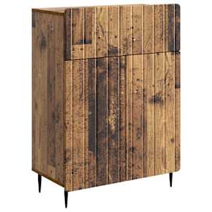 Servírovací skříň se zásuvkou Staré dřevo 66 x 34,5 x 92 cm - obrázek 2