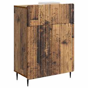Servírovací skříň se zásuvkou Staré dřevo 66 x 34,5 x 92 cm - obrázek 3