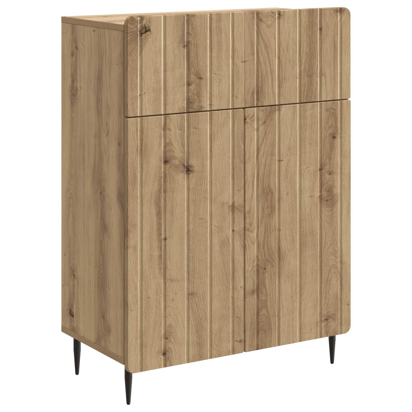 vidaXL Bufet Stejar Artizanal 66 x 34,5 x 92 cm Lemn prelucrat