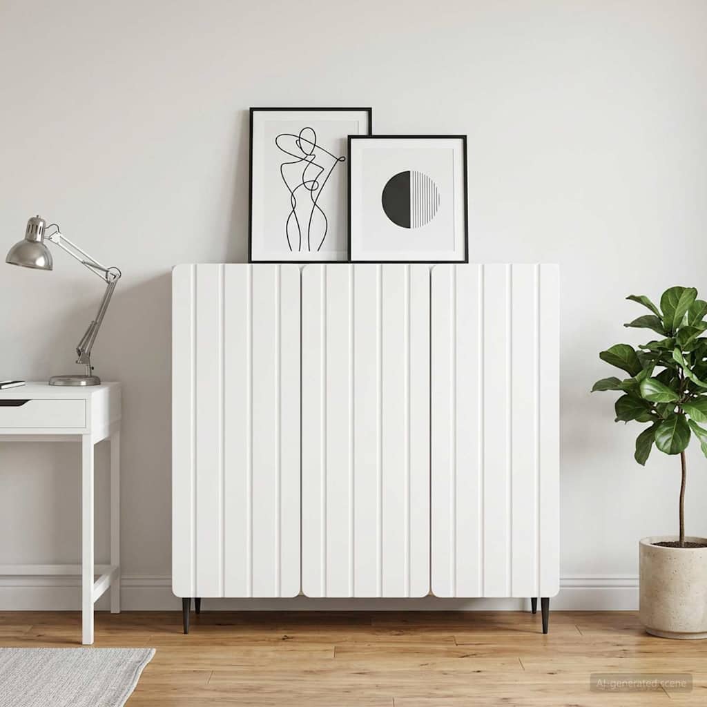 vidaXL Bufet Alb 89 x 34,5 x 82 cm Lemn prelucrat