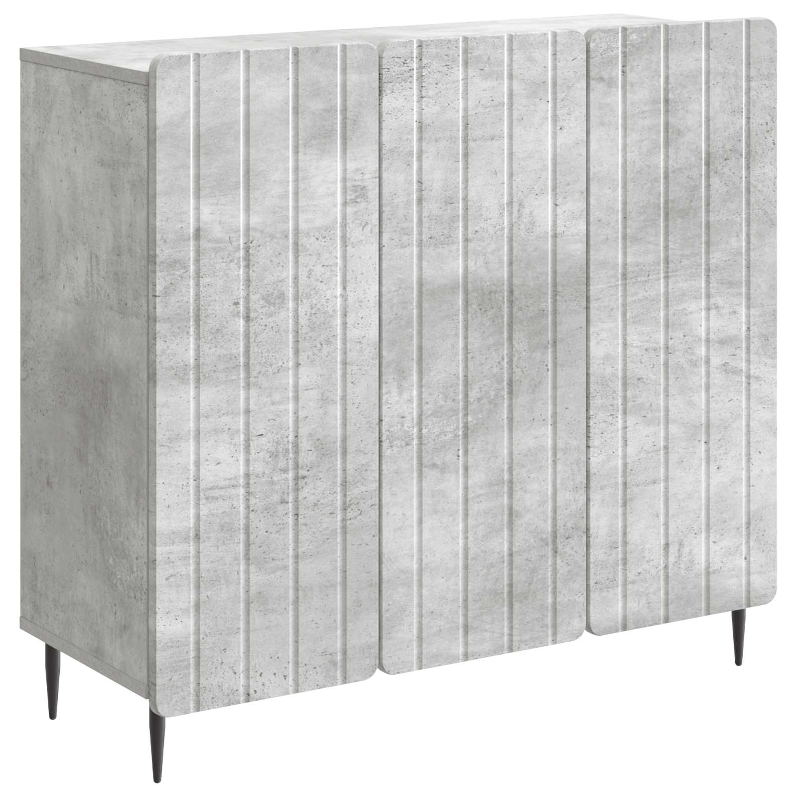 vidaXL Bufet Gri Beton 89 x 34,5 x 82 cm Lemn prelucrat