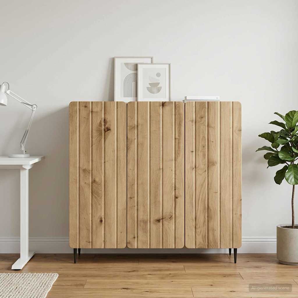 Sideboard Artisan-Eiche 89 x 34,5 x 82 cm Holzwerkstoff – Ansicht 4