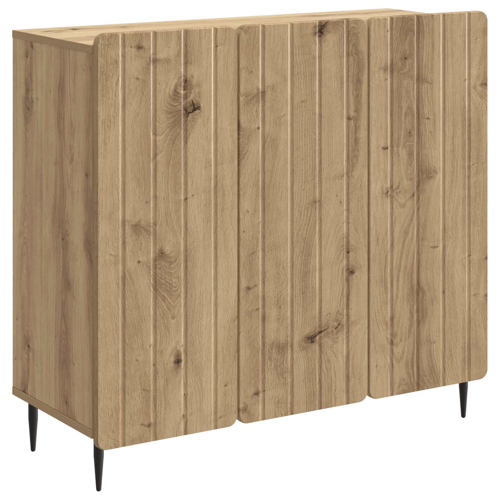 vidaXL Sideboard Artisan-Eiche 89 x 34,5 x 82 cm Holzwerkstoff