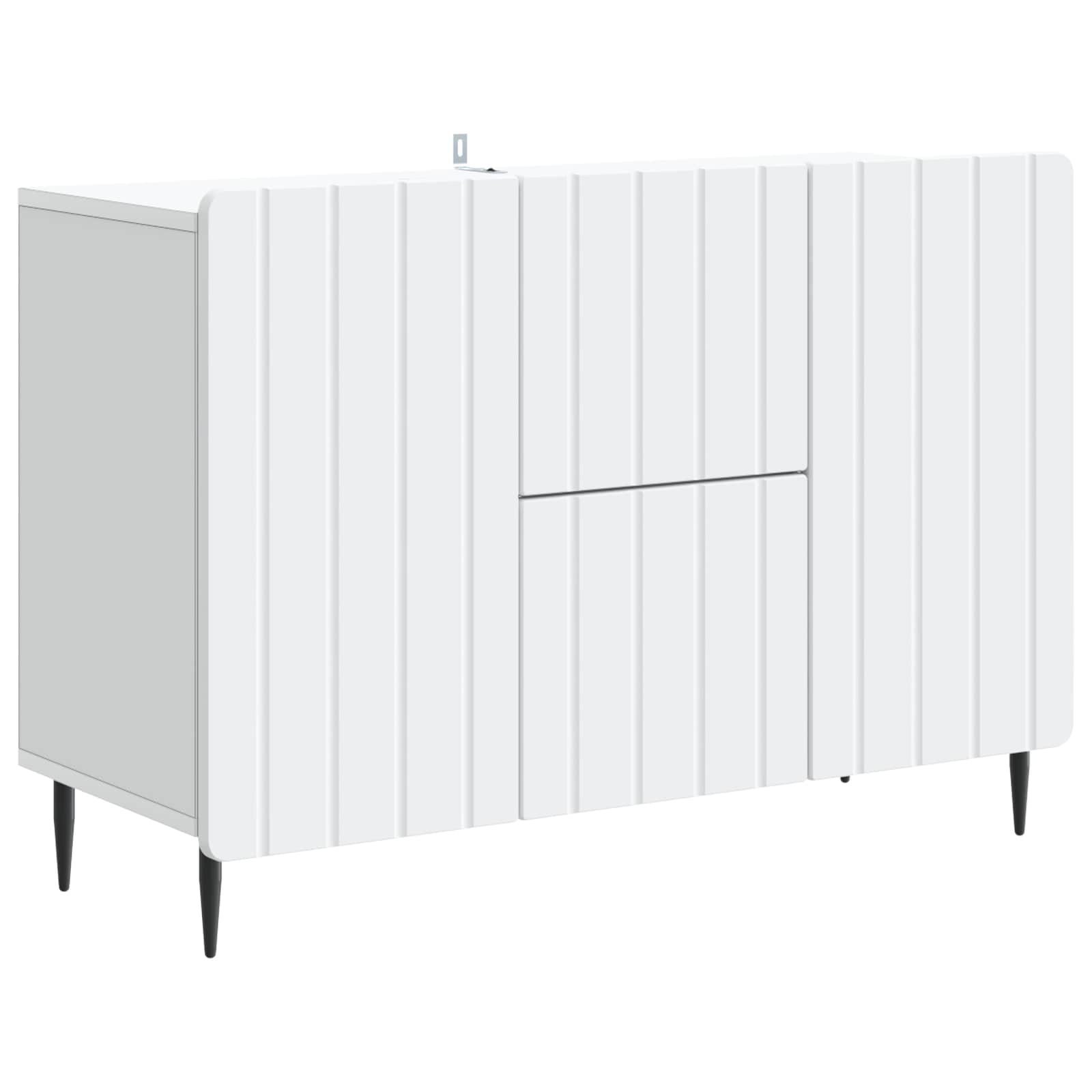 vidaXL Bufet cu sertar Alb 89 x 34,5 x 62 cm Lemn prelucrat