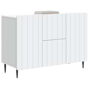 Servírovací skříň Bílá 89 x 34,5 x 62 cm Kompozitní dřevo - obrázek 3