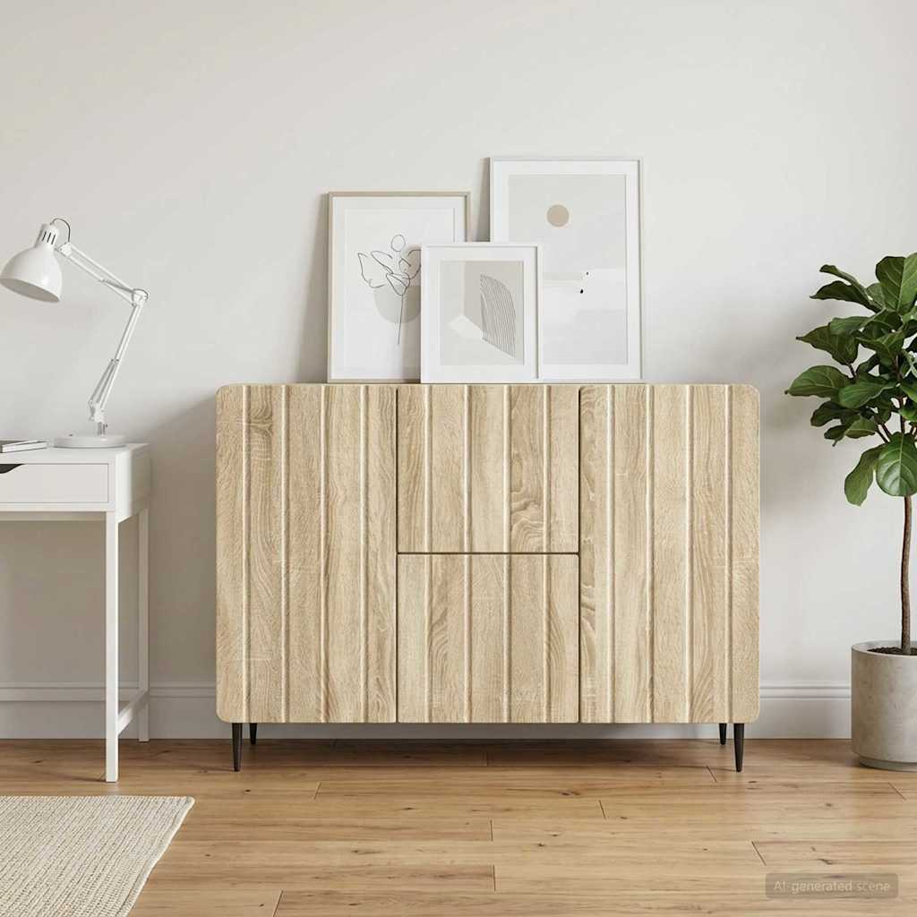 vidaXL Bufet cu sertar Stejar Sonoma 89 x 34,5 x 62 cm Lemn prelucrat