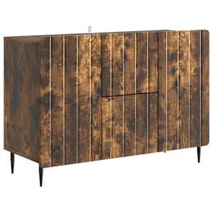 Servírovací skříň se zásuvkou Kouřový dub 89 x 34,5 x 62 cm - obrázek 2