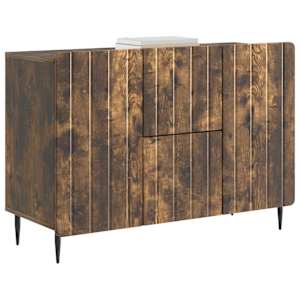 Servírovací skříň se zásuvkou Kouřový dub 89 x 34,5 x 62 cm - obrázek 3