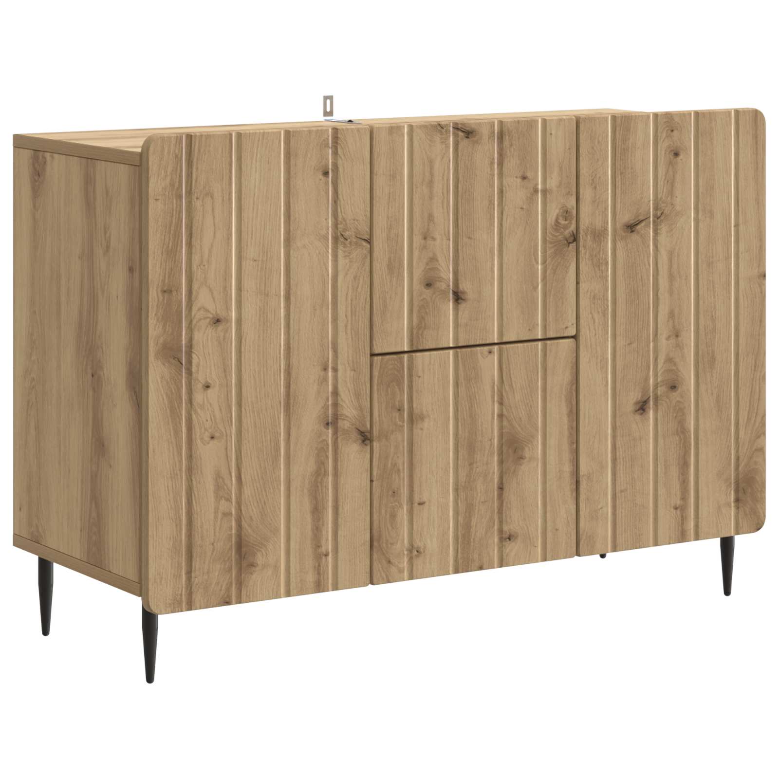 vidaXL Sideboard Artisan-Eiche 89 x 34,5 x 62 cm Holzwerkstoff