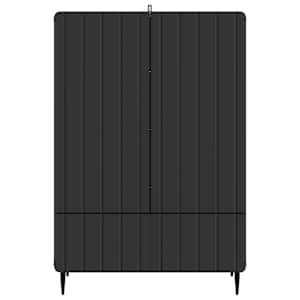 Servírovací skříň Černá 66 x 34,5 x 97 cm Kompozitní dřevo - obrázek 5