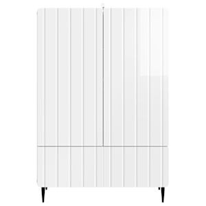Servírovací skříň Bílá s vysokým leskem 66 x 34,5 x 97 cm - obrázek 5