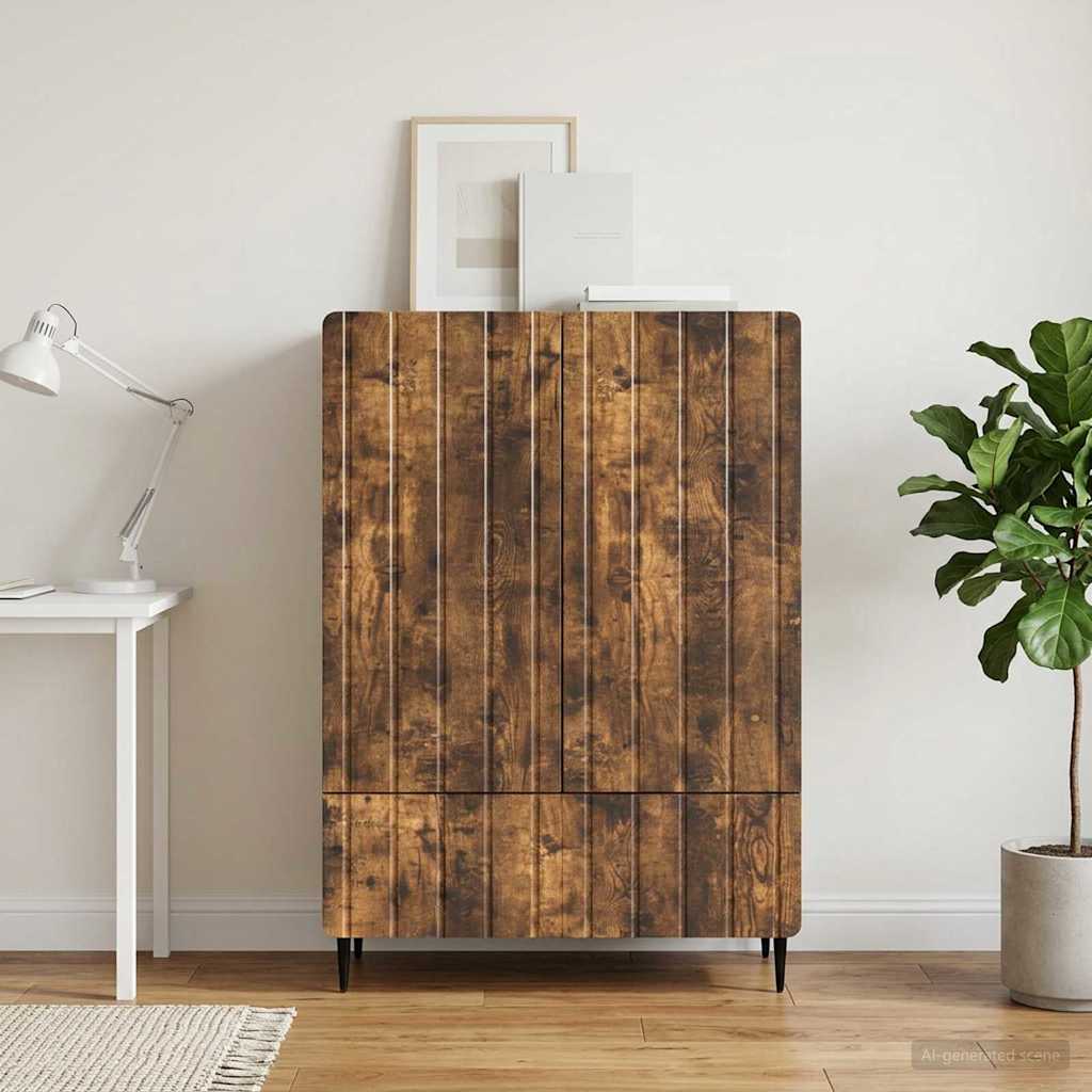 vidaXL Sivupöytä Savutammi 66 x 34,5 x 97 cm Tekninen puu