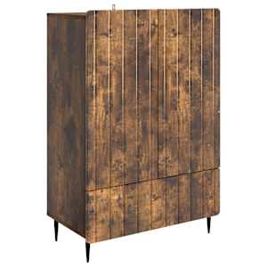 Servírovací skříň se zásuvkou Kouřový dub 66 x 34,5 x 97 cm - obrázek 2
