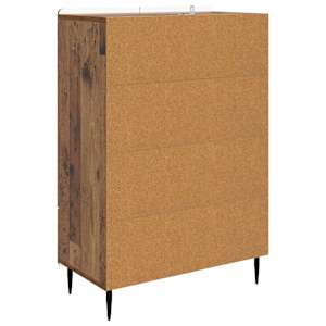 Servírovací skříň se zásuvkou Staré dřevo 66 x 34,5 x 97 cm - obrázek 7