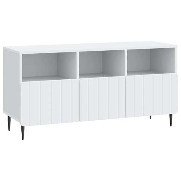 vidaXL Telerikapp sahtliga Valge 102 x 34,5 x 50 cm Tehispuit