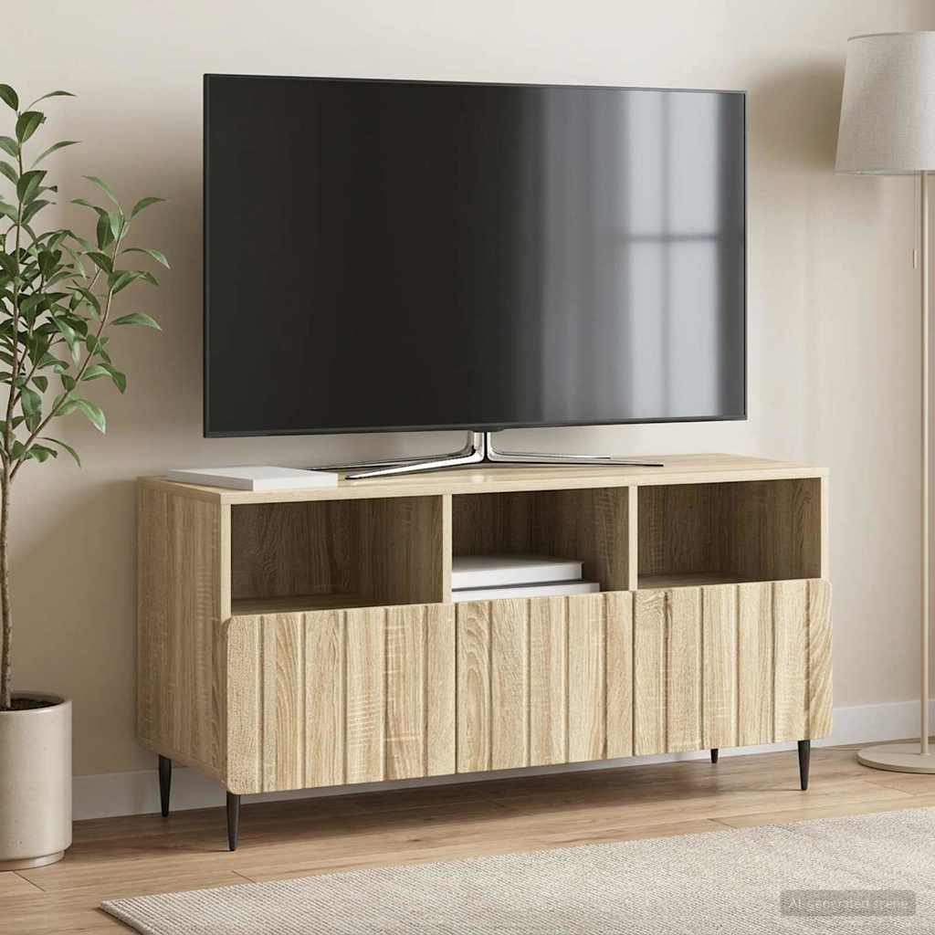 vidaXL Cabinet TV Stejar Sonoma 102 x 34,5 x 50 cm Lemn prelucrat