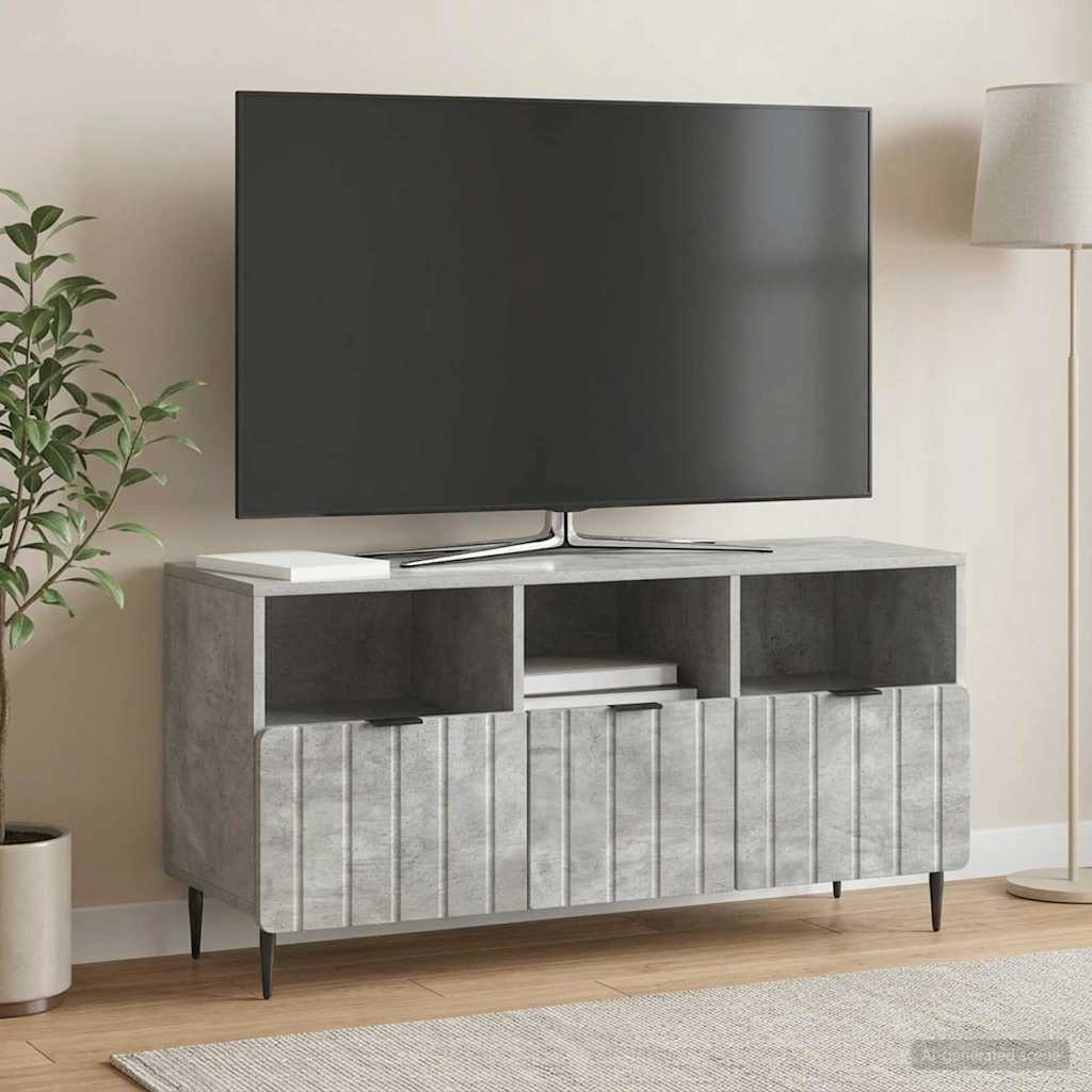 TV omarica Betonsko siva 102 x 34,5 x 50 cm Inženirski les
