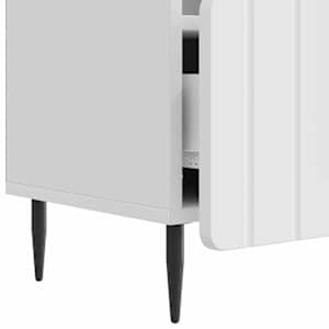 Televizní skříň Bílá s vysokým leskem 102 x 34,5 x 50 cm - obrázek 9