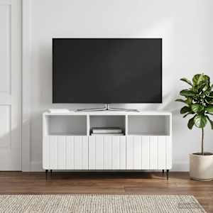 Televizní skříň Bílá s vysokým leskem 102 x 34,5 x 50 cm - obrázek 4