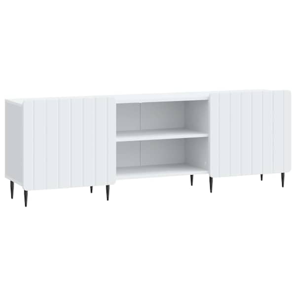 vidaXL Telerikapp Valge 150 x 31 x 52 cm Tehispuit