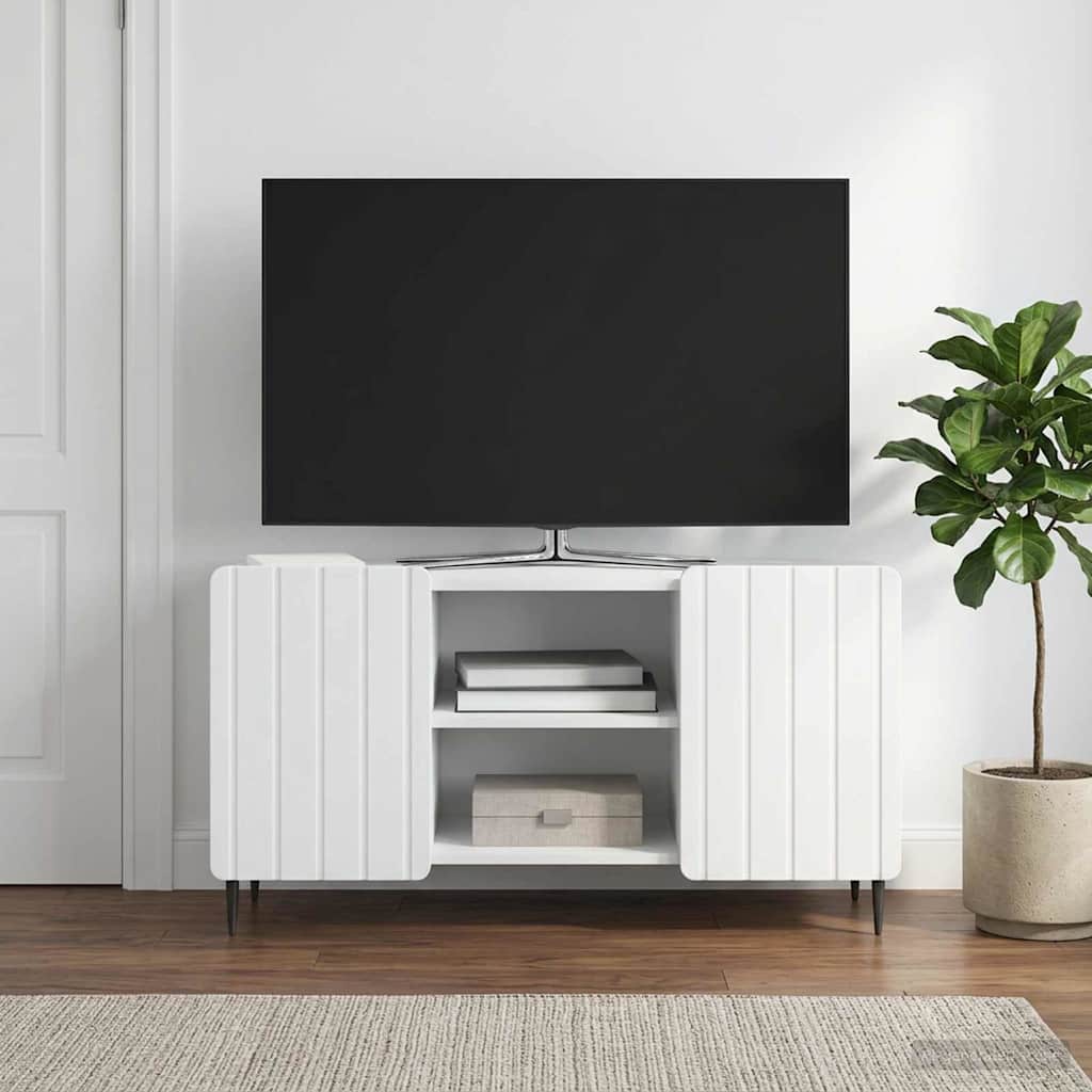 vidaXL Cabinet TV Alb 102 x 34,5 x 52 cm Lemn prelucrat