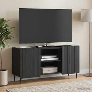 TV omarica Črna 102 x 34,5 x 52 cm Inženirski les