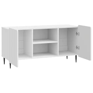 Televizní skříň Bílá s vysokým leskem 102 x 34,5 x 52 cm - obrázek 5