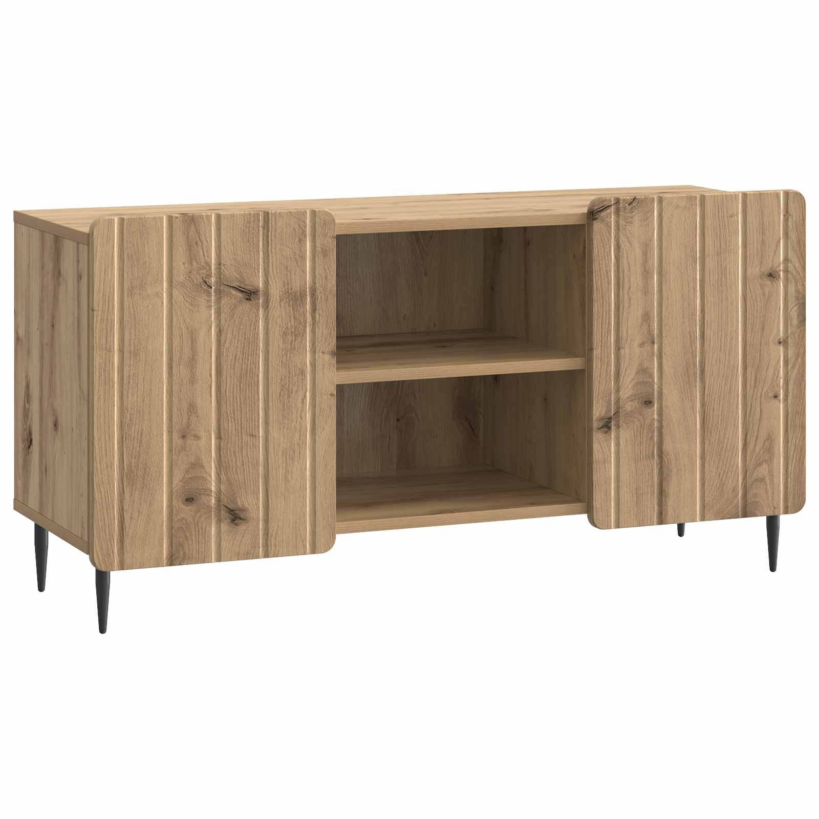 vidaXL Cabinet TV Stejar Artizanal 102 x 34,5 x 52 cm Lemn prelucrat
