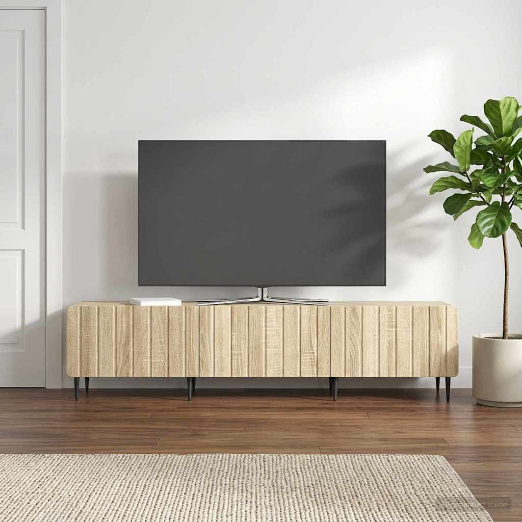 TV-kaappi Sonoma-tammi 147 x 34,5 x 32 cm Tekninen puu - Image 4
