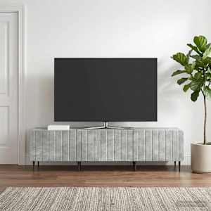 TV omarica Betonsko siva 147 x 34,5 x 32 cm Inženirski les