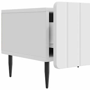 Televizní skříň Bílá s vysokým leskem 147 x 34,5 x 32 cm - obrázek 9