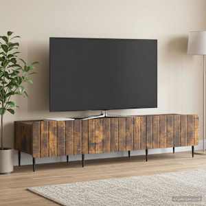 TV omarica Dimljen hrast 147 x 34,5 x 32 cm Inženirski les