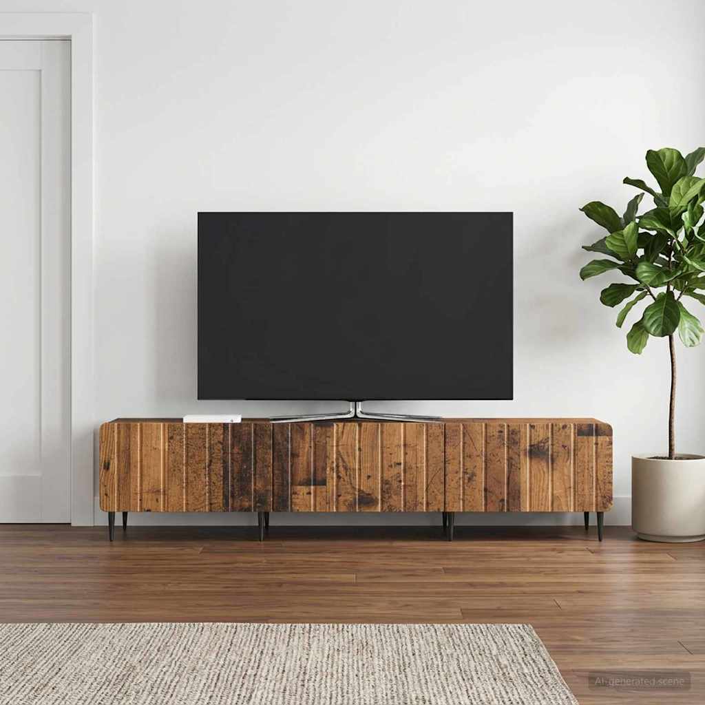 vidaXL TV-kaappi Vanha puu 147 x 34,5 x 32 cm Tekninen puu